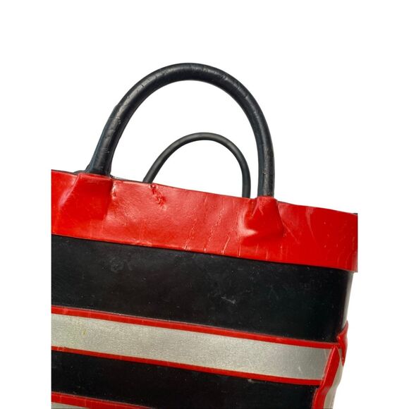 Fire Department Boys Rubber Waterproof Mid-Calf Red Black Pull On Rain Boots - Picture 11 of 13